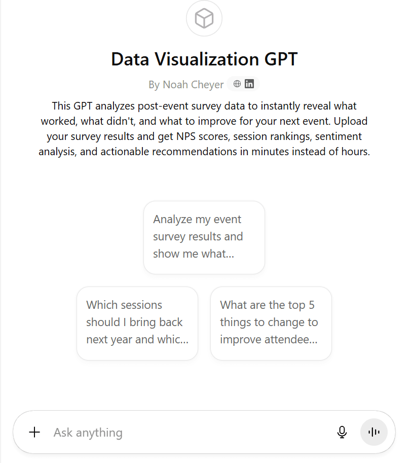 data-visualization GPT preview