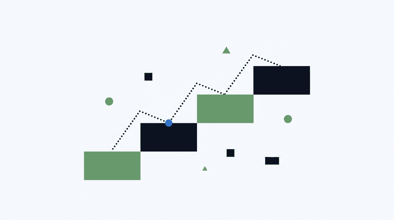 Ascending steps illustration representing the 0 to 10 readiness bands
