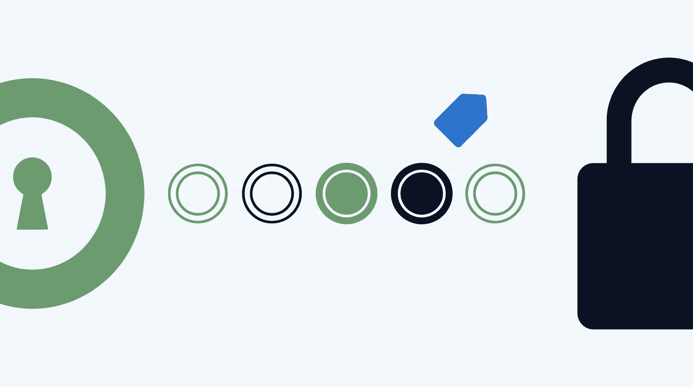Unlocked and locked shapes illustration representing free versus paid AI tools