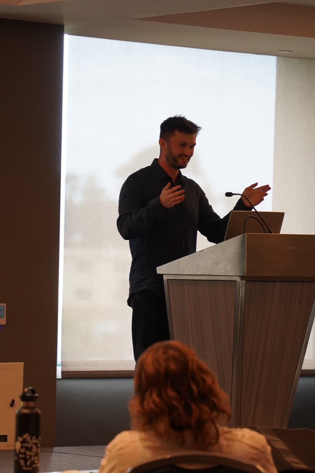 Noah Cheyer presenting at MPI ACE